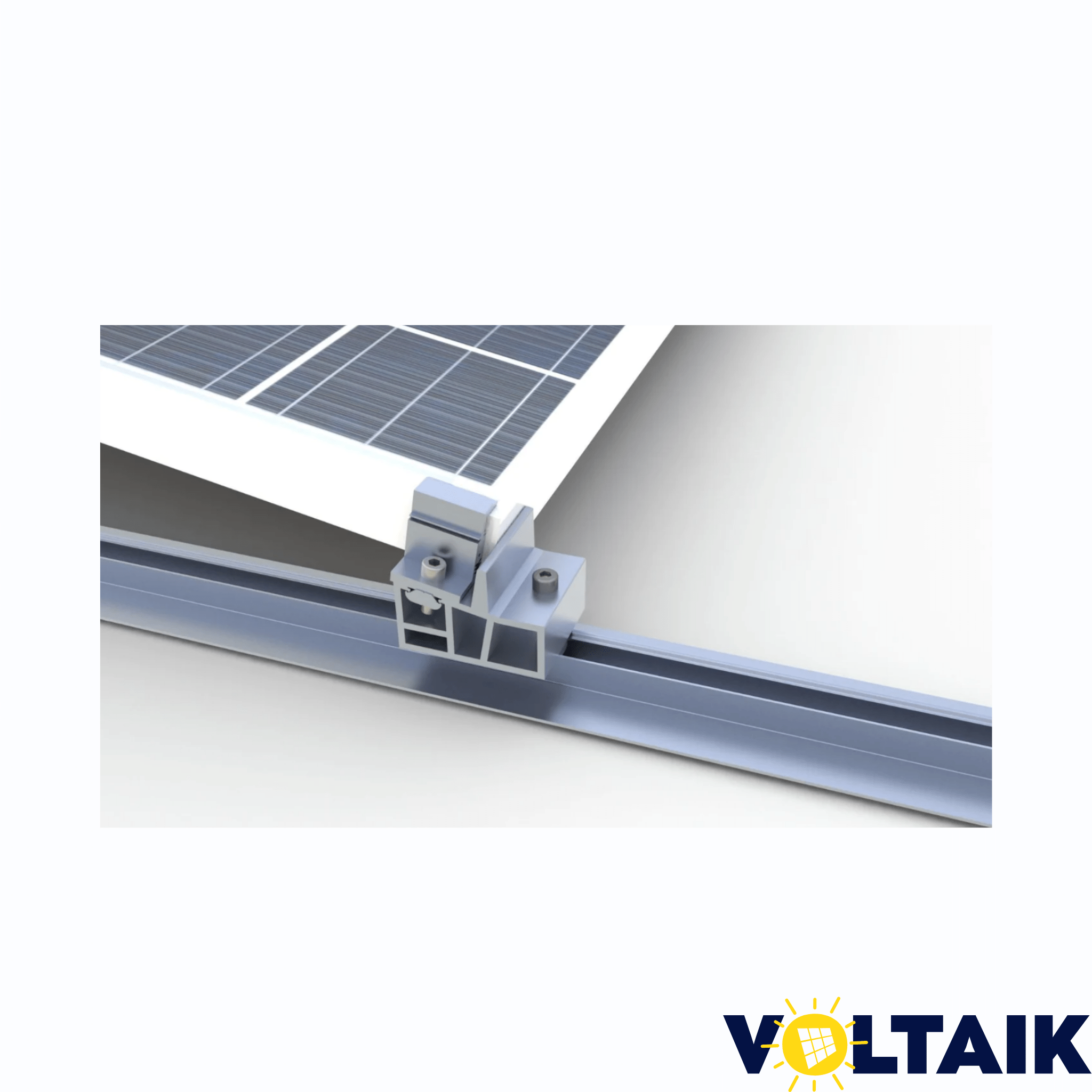 Flachdach Unterkonstruktion 10° Aufständerung - Voltaik.shop