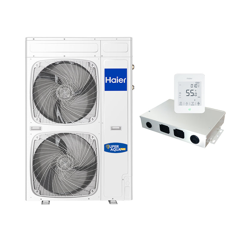Haier Monoblock-Wärmepumpe Haier Super Aqua 11 kW - Regler YR-E27 - Steuermodul ATW-A01 - Voltaik.shop