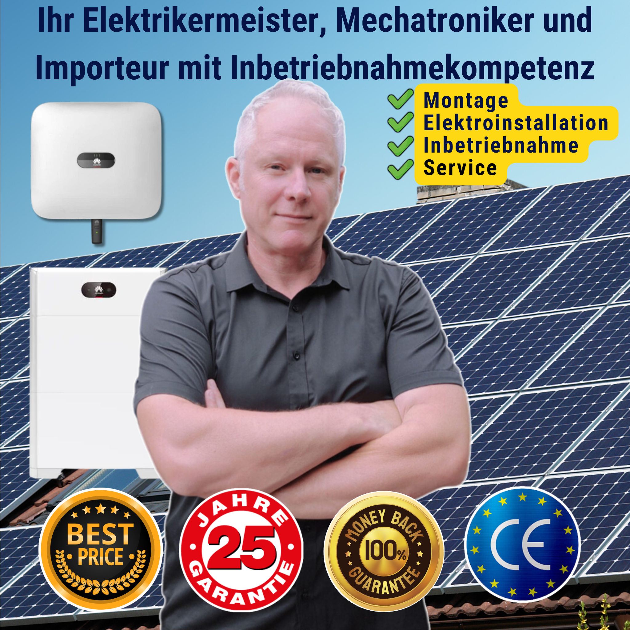 Voltaik Batteriespeicher Nachrüstsatz 5,12kW bis 71,7kW *GEEIGNET FÜR JEDE ANLAGE* - Voltaik.shop