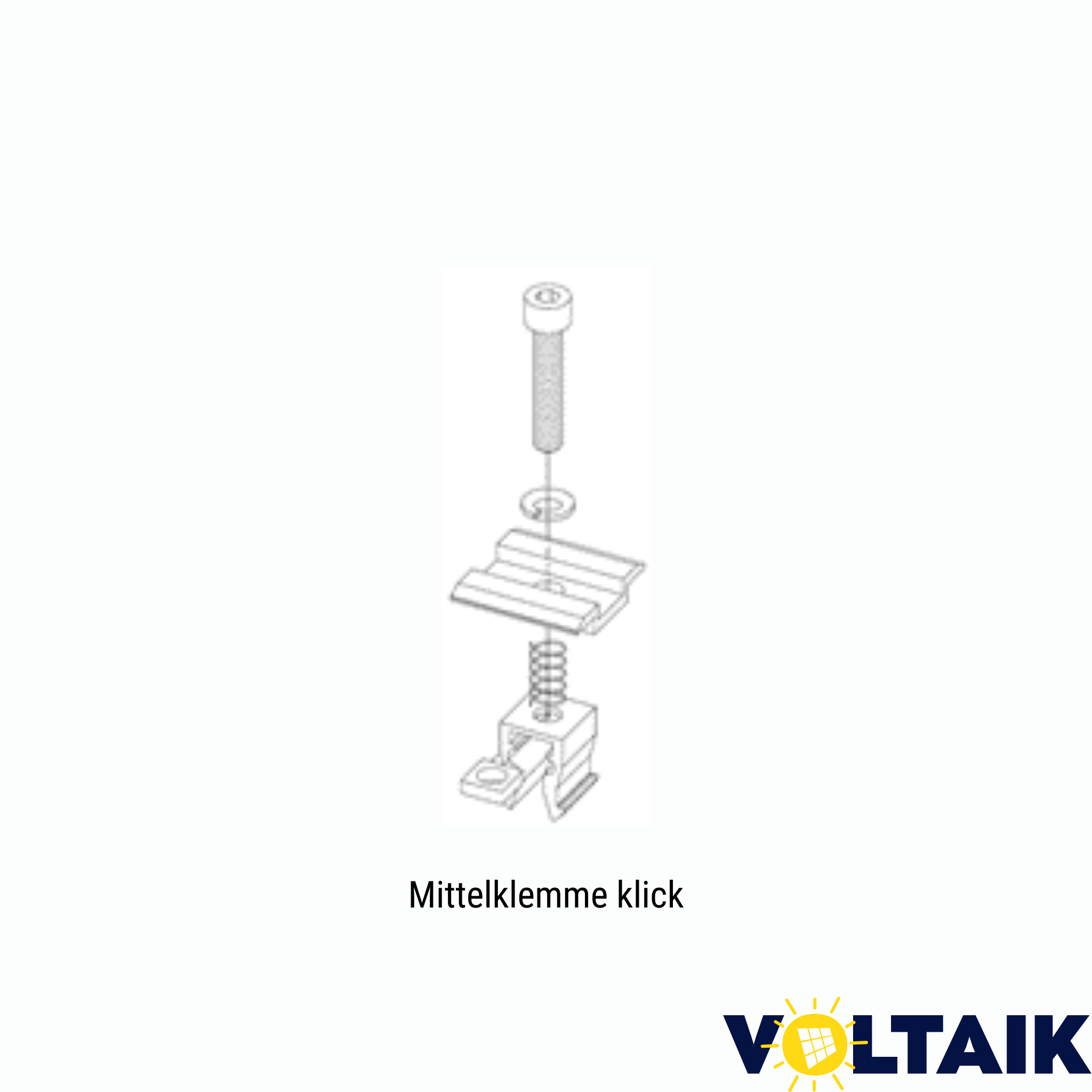 Modulklemmen Rapid Klick - Endklemmen / Mittelklemmen (schwarz) 32-40mm - Voltaik.shop
