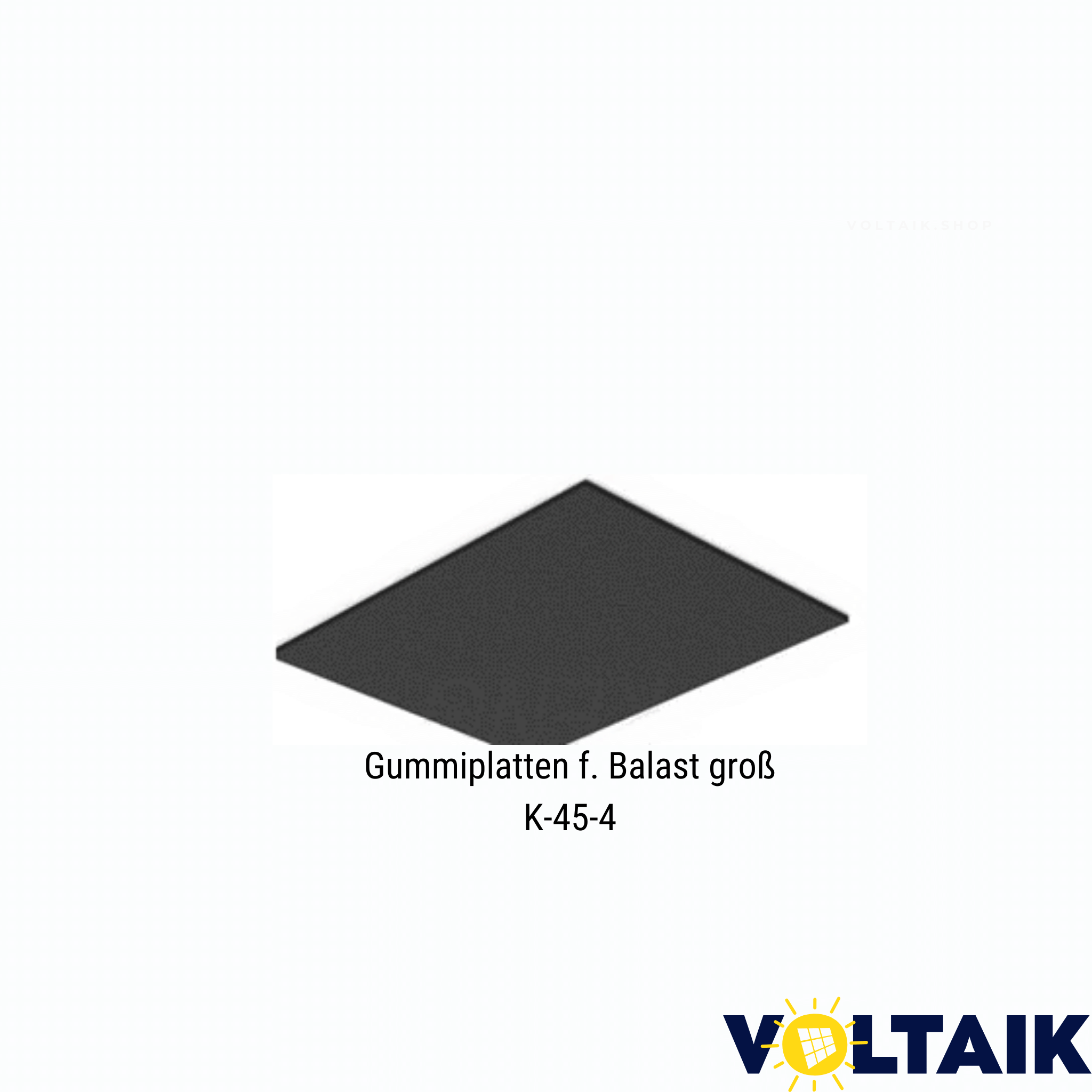 Gummi Schutzmatten für Flachdach Unterkonstruktion - Voltaik.shop