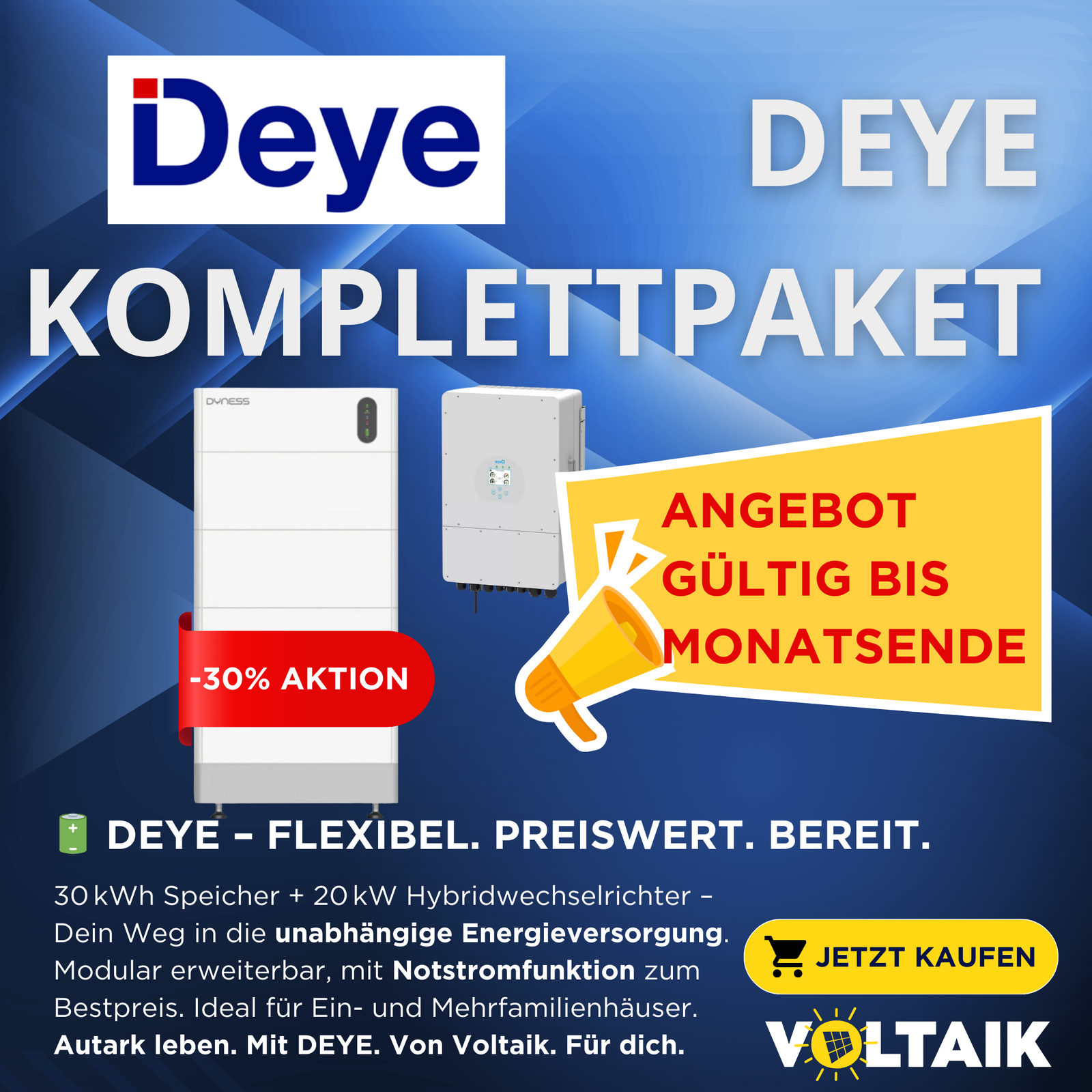 DEYE Komplettpaket - Voltaik.shop