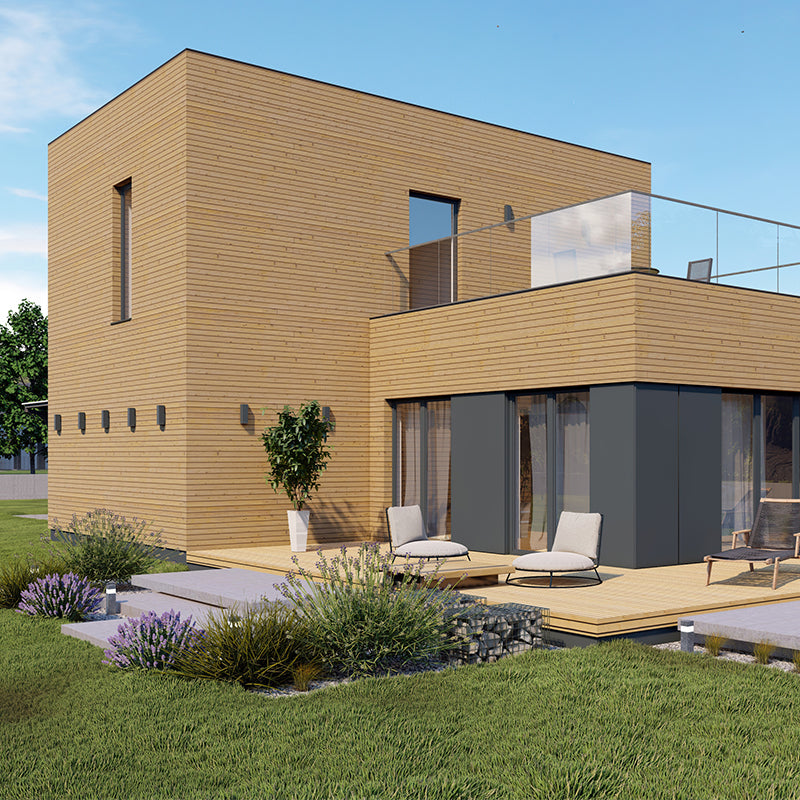 Modulhaus F2, CLT, Etagenhaus, Nutzfläche 105.00 m2 - Preis auf Anfrage - Voltaik.shop