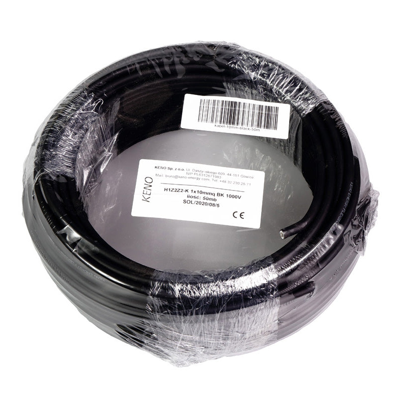 Solarkabel 10mm² schwarz 50m