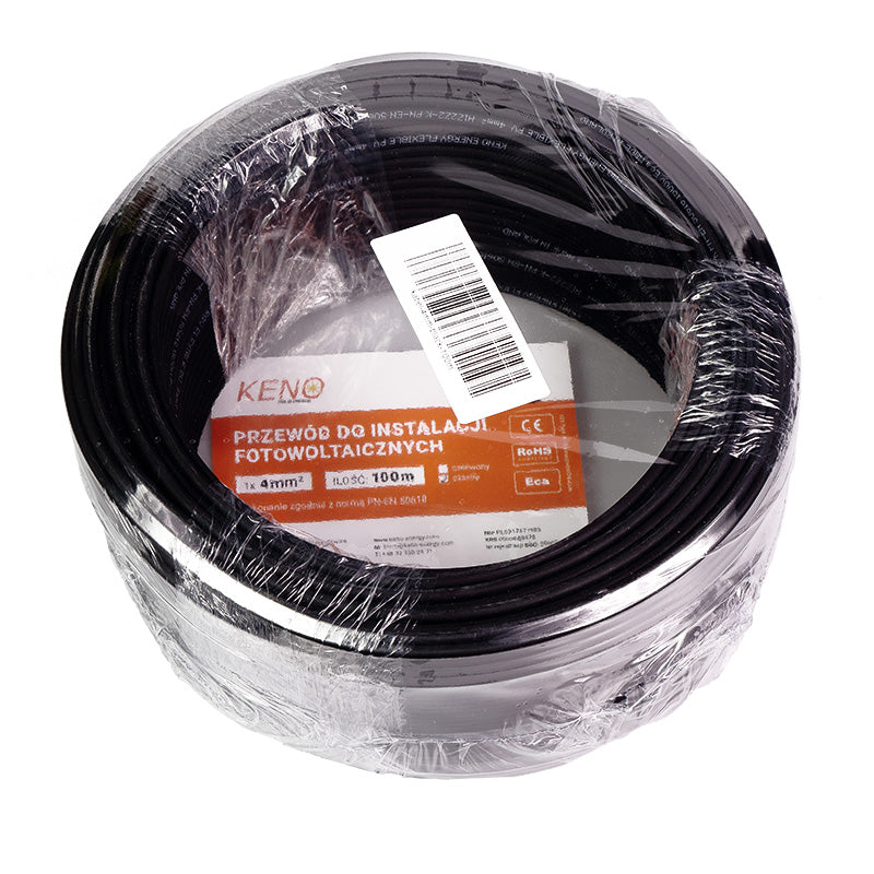 PV-Kabel 4mm² Schwarz 100m