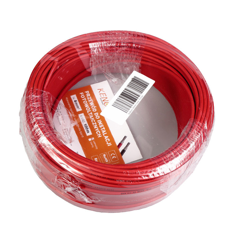 Solarkabel 4mm² Rot 100m