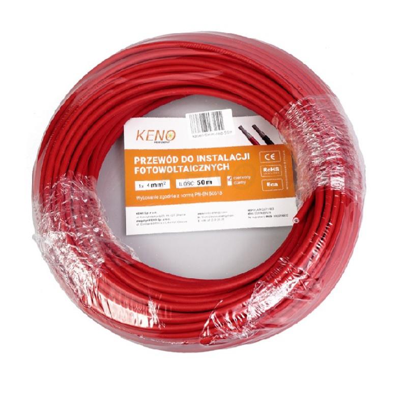 Solarkabel 4mm² Rot 50m