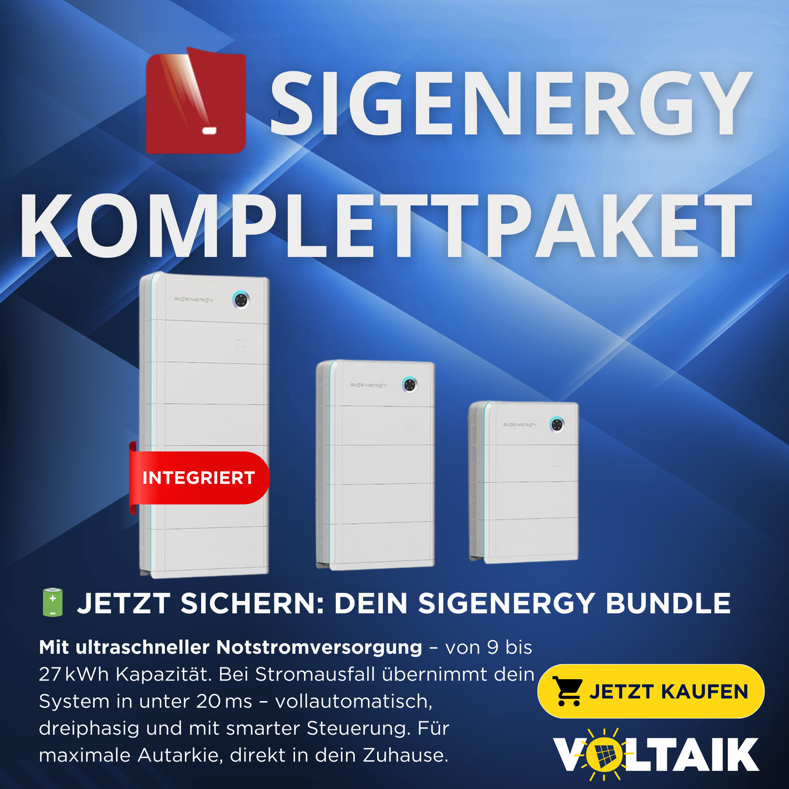 Sigenergy Komplettpaket - Voltaik.shop
