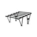 Carport mit zwei Stellplätzen Konstruktion MAGNELIS - ohne Module. In der Farbe RAL 9005. Kompatibel mit Modulen mit den Abmessungen: 2278x1134 (ohne Klemmen und Inbusschrauben) W-01-00-RAL-9005 - Voltaik.shop