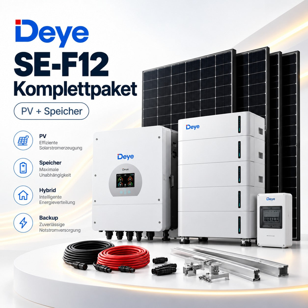 Deye Komplettpaket mit SE-F12-Speicher