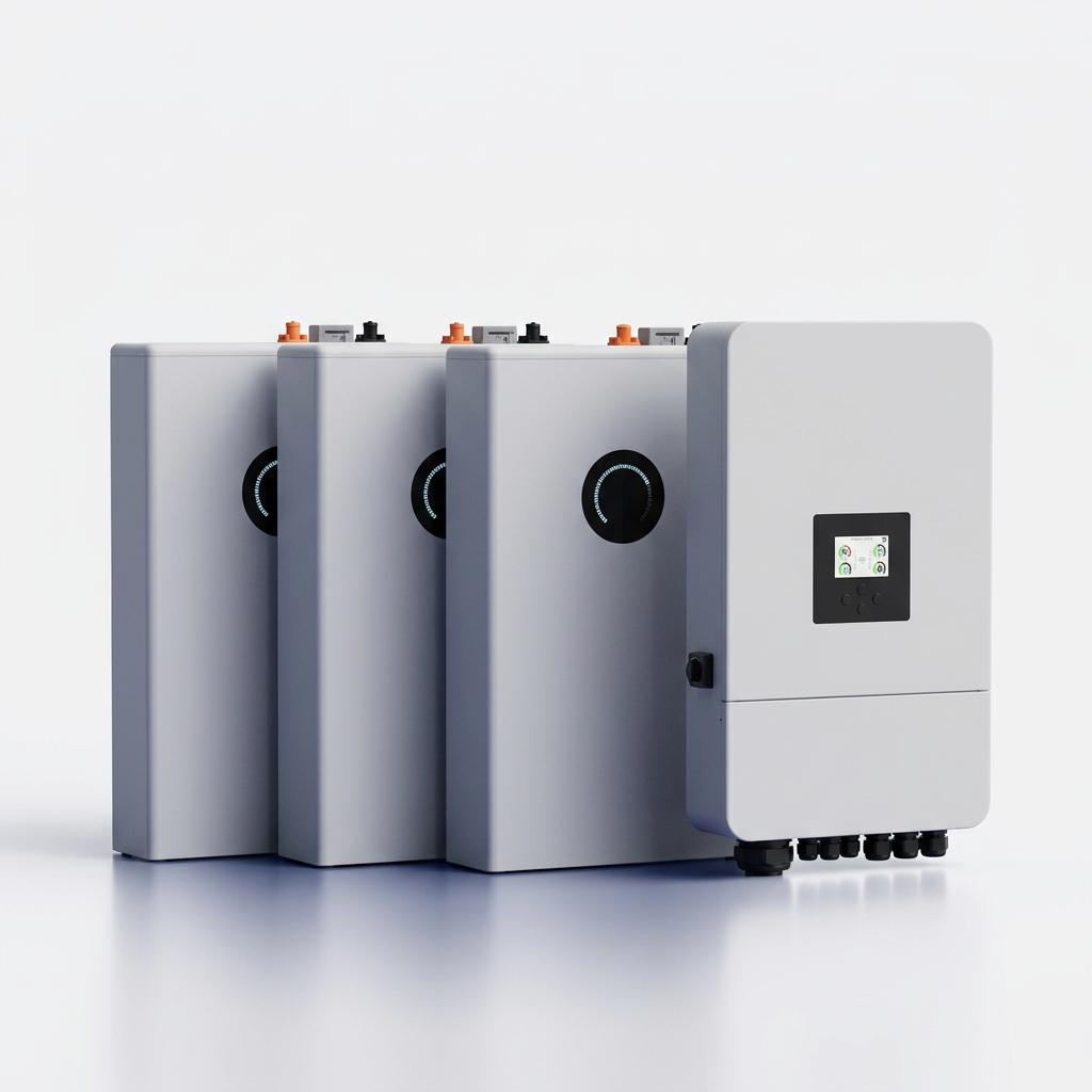 Voltaik Komplettpaket – Deye-Hybrid-Wechselrichter mit drei Deye-Batteriespeichern