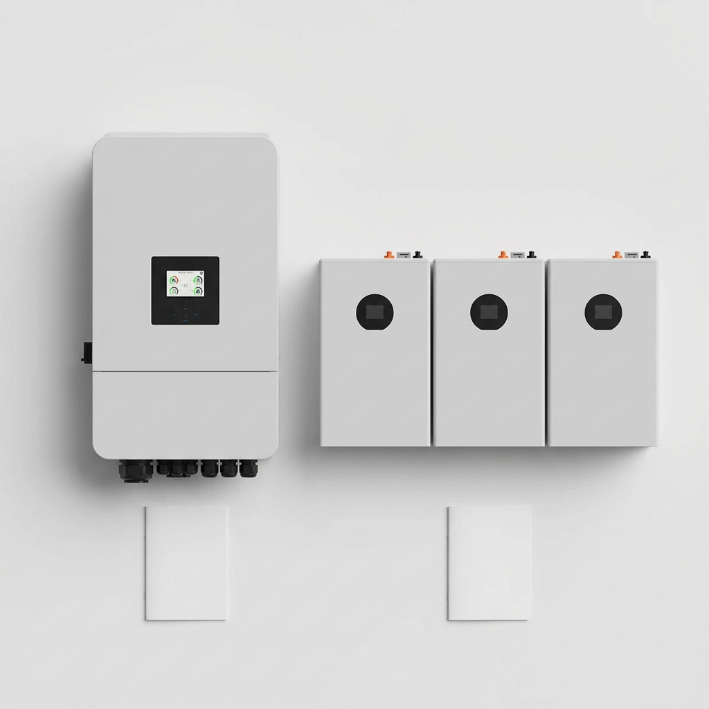 Voltaik Komplettpaket – Lieferumfang: Deye-Hybrid-Wechselrichter und Deye-Batteriespeicher